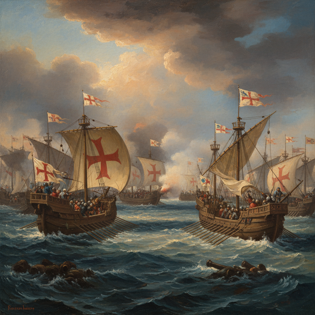 Battaglia navale tra le flotte di Genova e delle repubbliche rivali