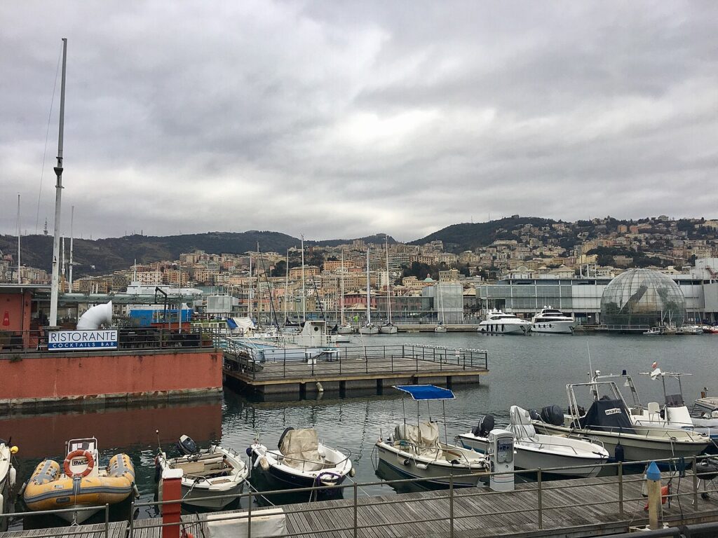 Genova panorama Porto Antico — grandi eventi e turismo