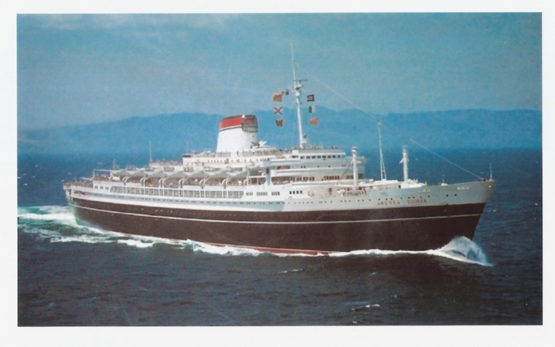 The Italian ocean liner Andrea Doria, symbol of 1950s Italy