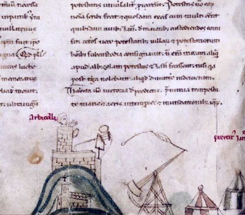 Page from the Genoese Annals (Annales Ianuenses) of 1227, medieval manuscript