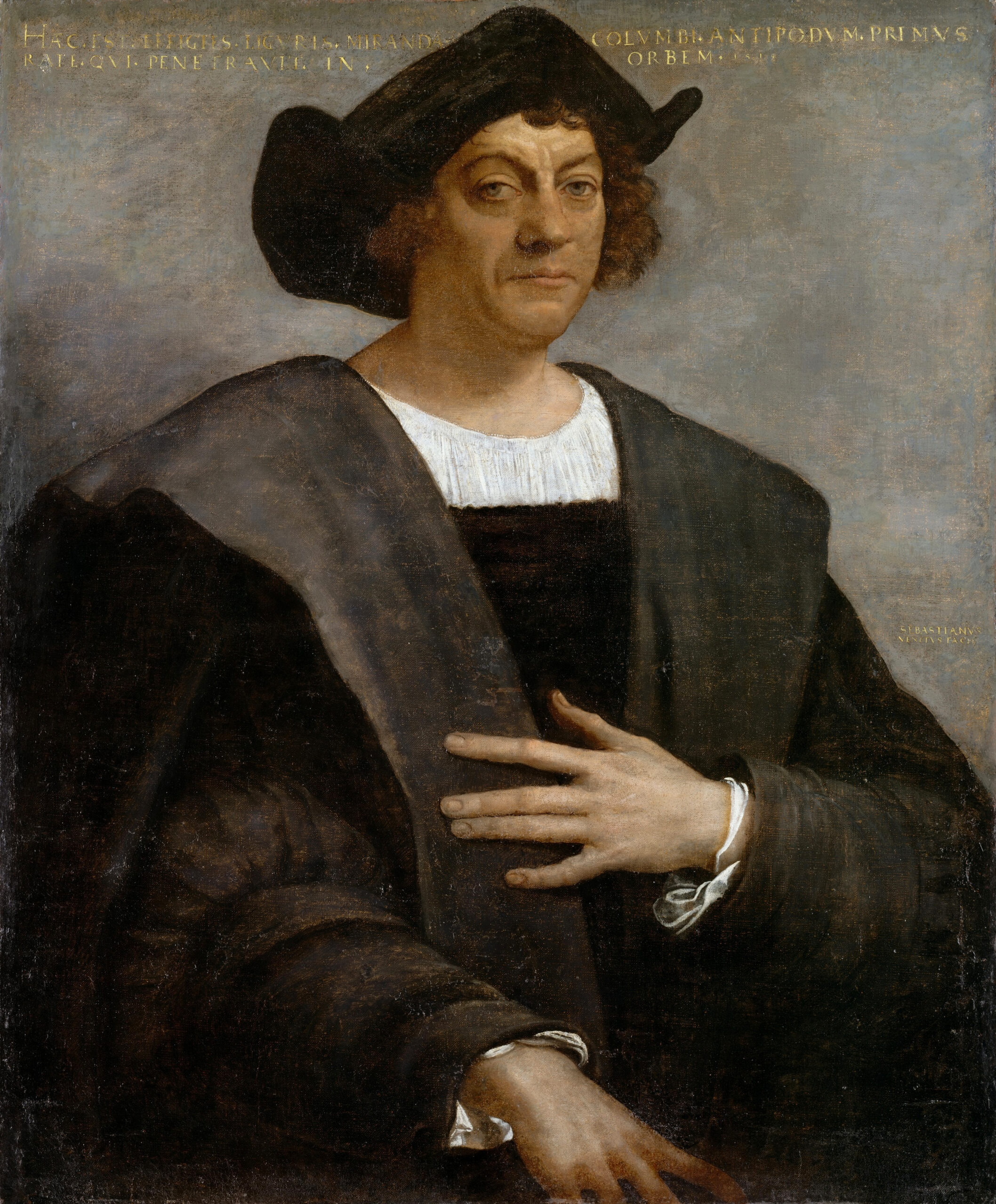 Portrait of Christopher Columbus attributed to Sebastiano del Piombo, 1519