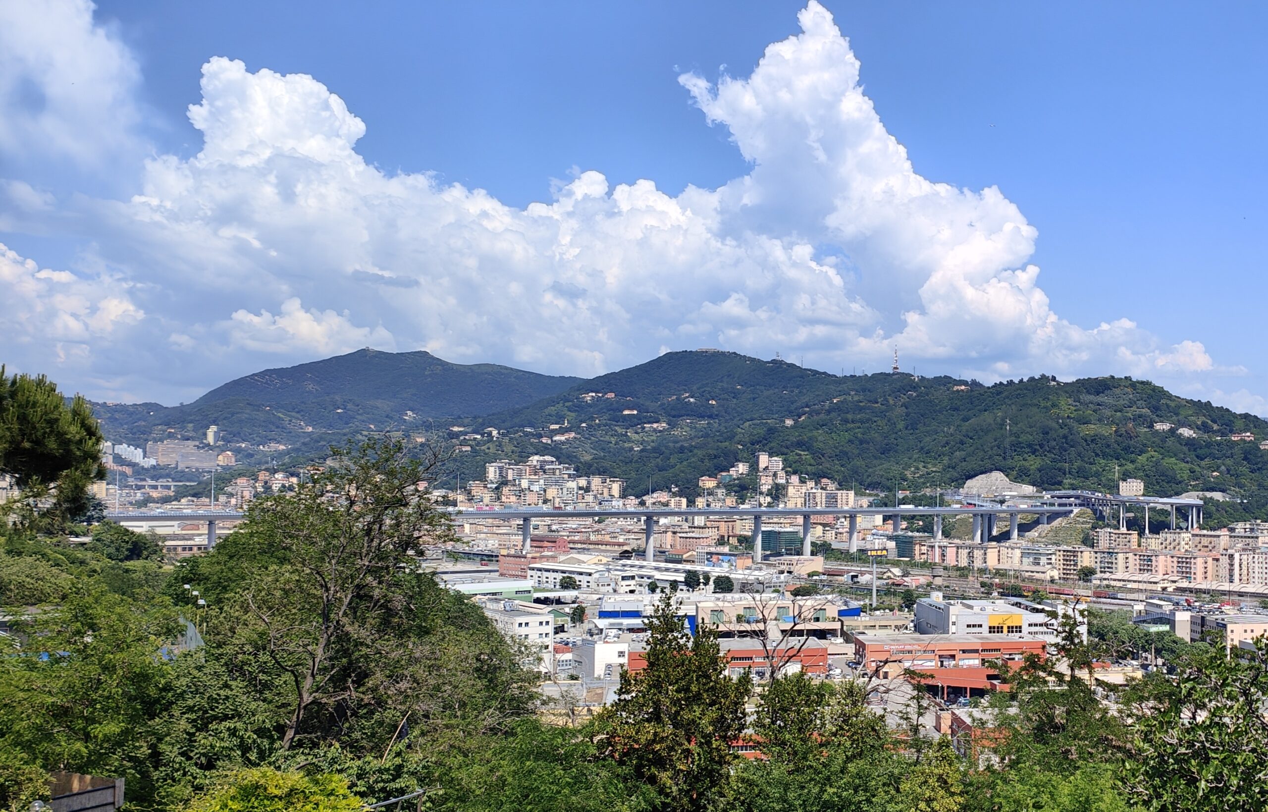 Il Ponte San Giorgio di Genova sul torrente Valpolcevera