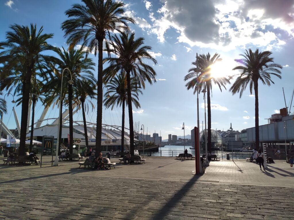 Gastronomic festival at Porto Antico in Genoa