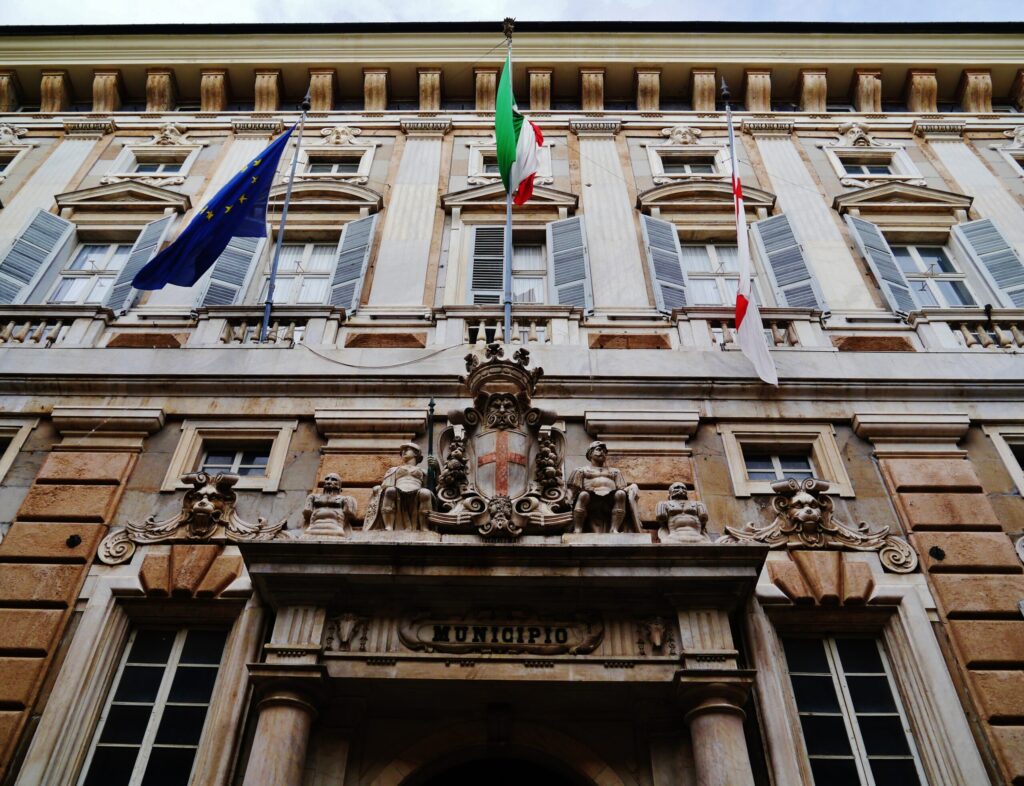 Palazzo Tursi, seat of the Municipality of Genoa, where new tourism policies were presented