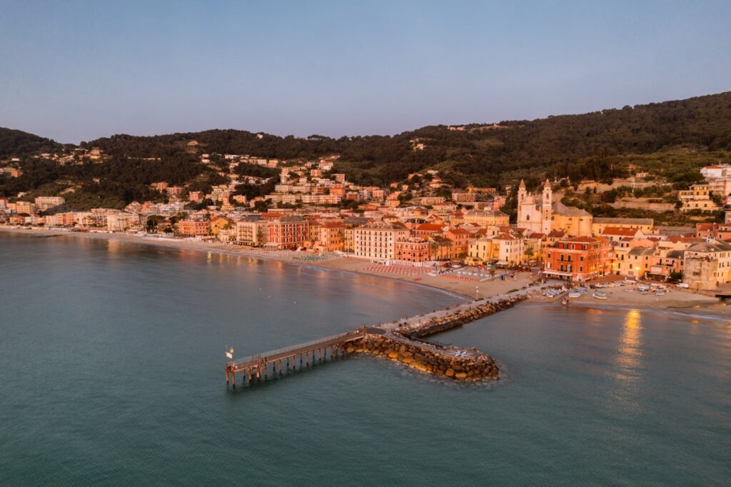 Aerial view of Porto Antico in Genoa, the heart of urban tourism in Genoa and context of the short-term rental market